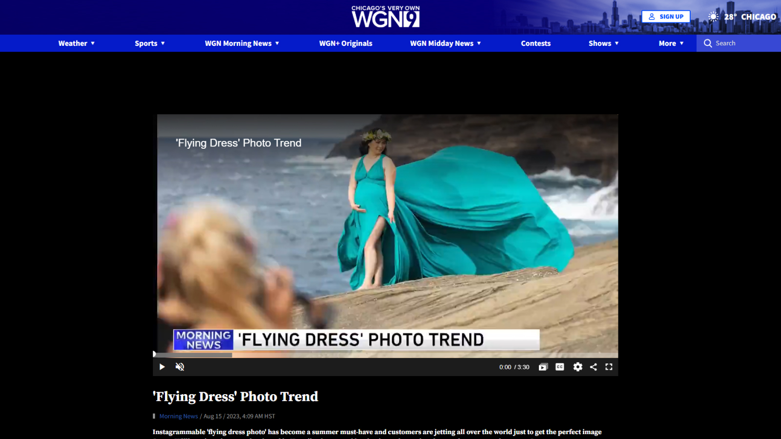 WGN-TV Chicago segment featuring Flying Dress Collective